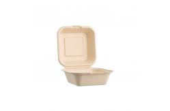 China Compostable disposable eco-friendly clam shell burger customized disposable food packaging takeaway box supplier