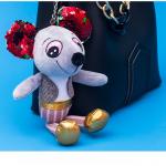 Smooth Feeling Plush Keychain Toys Big Ear Mouse Shape Super Soft Fabric