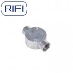 20mm Through Way Circular Junction Box For Surface Mounting BS4568 Standard Two Way for sale