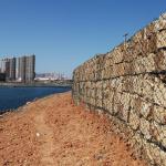 Woven Gabion 80 X 100mm Rock Cage Retaining Wall 4m X 1m X 0.5m for sale