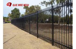 China Powder Coated Wire Mesh Fence Panels Pregalvanized Spear Top Security Garrison supplier