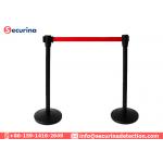 Stainless Steel Crowd Control Barrier With 2 Meter Retractable Nylon Belt