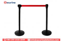 China Stainless Steel Crowd Control Barrier With 2 Meter Retractable Nylon Belt supplier