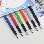 Hot Selling Aluminum Ball Pen Soft Coating Soft Rubber Grip Smooth Writing Ballpoint Pen for sale