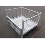 Self Locking Wire Mesh Pallet Cage Storage Boxes Rigid Stillage for sale