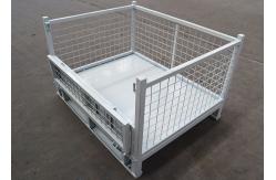 China Self Locking Wire Mesh Pallet Cage Storage Boxes Rigid Stillage supplier