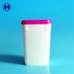 White Food Packaging Plastic Container 690ML PP Cover Cap Plastic Cookie Boxes for sale