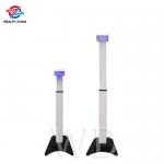 Adjustable Height 114cm Face Recognition Temperature Kiosk Aluminum Alloy