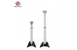 China Adjustable Height 114cm Face Recognition Temperature Kiosk Aluminum Alloy supplier