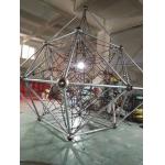 Cubic Rope Web Climbing Playground Equipment Net Customized Color For Kids for sale