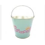 0.25mm Metal Wine Bucket 5L Oval Metal Bucket With Handle for sale