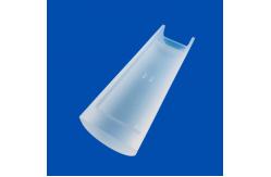 China Precision Machining Quartz Glass Semi Circular Frosted Parts supplier