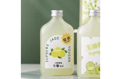 China Customized 350ml 380ml 14oz PET Round Bottle Empty Beverage Container With Lid supplier