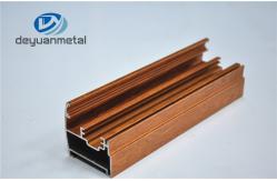 China Lightweight Wood Grain Aluminum Profiles Systems With Electrophoresis / Sand Blasting supplier