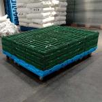 Sonsill Green Vegetable Storage Reusable Collapsible New PP Plastic 32 Liters Crate