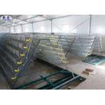 6 Floors Steel Quail Laying Cage / Automatic Wire Quail Laying Cages for sale