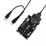 2 In 1 Combine M.2 NGFF Key B & MSATA SSD To USB 2.0 Adapter for sale