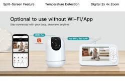 China 5 Inch 1080P WiFi Baby Monitor with 5000mAh Battery and Night Vision supplier
