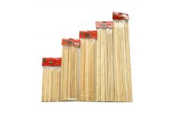 China Factory Bamboo Skewer BBQ Flat Natural Biodegradable Flat Disposable Skewers supplier