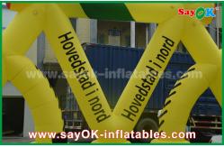 China Customized Shape Giant Promotional Inflatable Bicycle Model with CE Blower supplier