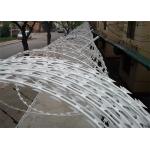 Circle Concertina Razor Galvanized Binding Wire / Barbed Fencing Wire Diameter 45cm for sale