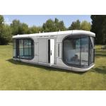 Light Steel Frame Space Capsule Home With Panoramic Balcony Outdoor Eco