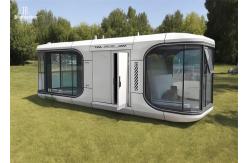 China Light Steel Frame Space Capsule Home With Panoramic Balcony Outdoor Eco supplier