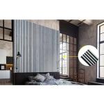 Luxury Polystyrene Wall Panel Hotel Gold Design PS Wall Panel Cladding Sheet for sale