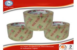 China OEM Printed Single Sided Crystal Clear Packing Tape For Carton Sealing supplier
