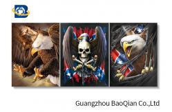 China 3D Effect Lenticular Flip Wolf / Eagle Pattern PP / PET Material Wall Poster supplier