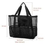 Women Mesh Transparent Bag Double Layer Heat Preservation Large Picnic Beach Bags