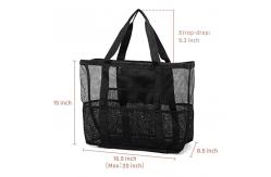 China Women Mesh Transparent Bag Double Layer Heat Preservation Large Picnic Beach Bags supplier