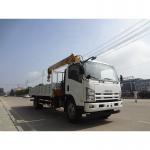 ISUZU 4x2 3.2 Tons Truck Mounted Mobile Crane Euro 3 crane lift truck for sale
