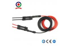 China 12awg 4mm2 Solar Cable Black Red Solar Extension Cable With XLPE Jacket supplier