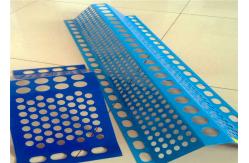 China 3m Long Dust Control Windbreak Fence Panels Perforated Mesh Single Peak supplier