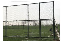China Steel Wire 11gauge Powder Coated Chain Wire Fencing For Stadium Net supplier