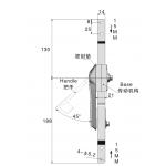 Black Powder Coated Rod Control Lock OEM Panel Handle Lock ISO Certificate