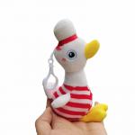 EN71 Comfortable Plush Baby Duck Charm Keychain for sale