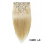 #613 Blonde 100 Wavy Human Hair Extensions 100 Real Human Hair for sale