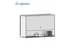 China Automatic Defrost Backbar Cooler 300L Ventilated System 3 Door Chiller supplier