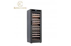 China Safe Protection Lock And LED Lights Wine Cooler Cabinet With Embraco Compressor supplier