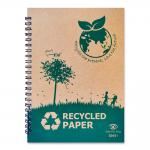 PVC Casing 120sht Recycled Paper Notebook Ring A5 Spiral Hardcover Woodfree for sale