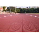 IAAF Prefabricated System Athletic Track Prefabricated Rubber Running Track Red for sale