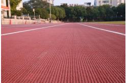 China IAAF Prefabricated System Athletic Track Prefabricated Rubber Running Track Red supplier