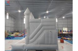 China Wedding Jumping Castle Bounce House With Pool Inflatable White Bouncy House supplier
