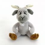 Cute Holiday Gift Children Play Baby Sheep Plush Toy Super Soft Grey Stuffed Goat Toy for sale
