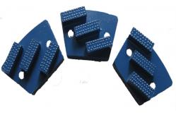China Trapezoid Floor Grinding Pad PCD & Diamond Metal Bond G6 PCD 3 Segments supplier