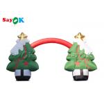 OEM  Oxford Cloth 9x5mH Inflatable Christmas Tree Arch for sale