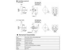 China 10MΩ IP65 5000RPM OD 38mm Incremental Shaft Encoder supplier