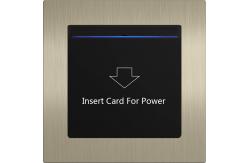 China 50/60Hz Hotel Room Key Card Holder , 86x86mm Power Saving Switch supplier